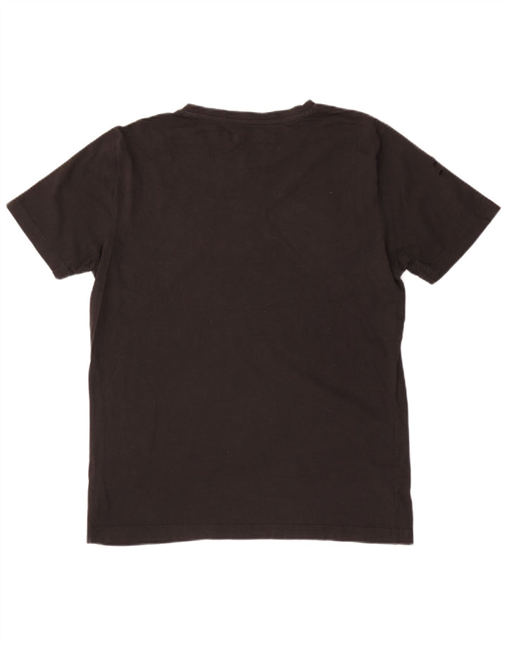 Puma Herren Grafik T-Shirt Top Mittelschwarz Baumwolle