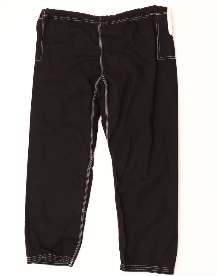 Vintage Herren-Trainingshose mit Grafik, groß, aus schwarzer Baumwolle