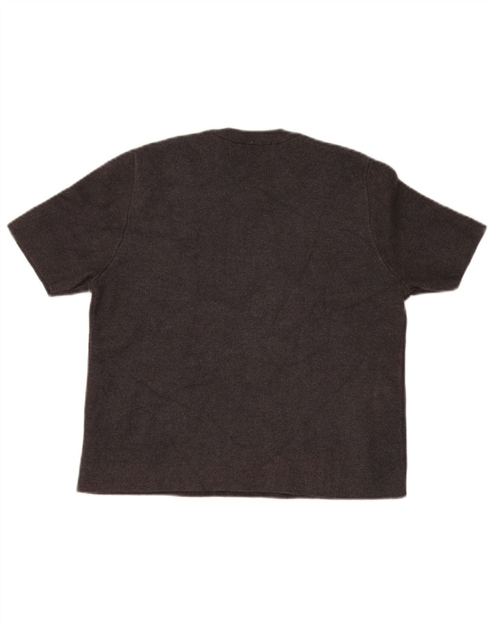 Kurzärmliger Damen-Pullover mit Rundhalsausschnitt von Zara, Gr. 14, Mittelbraun