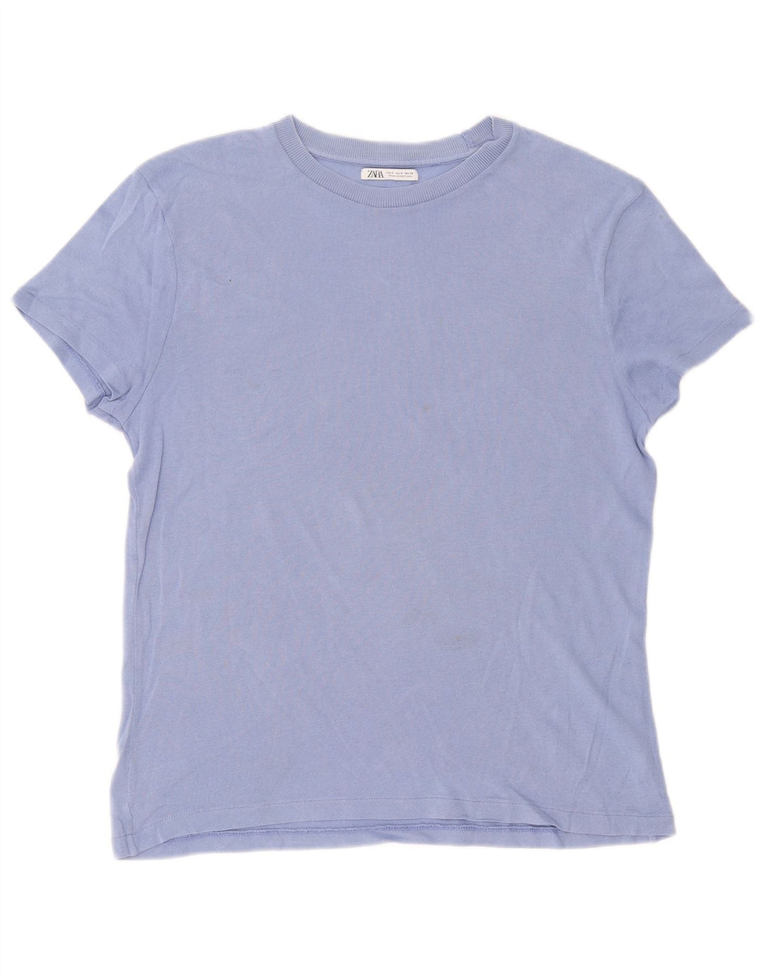 Zara Herren T-Shirt Top Small Blau Baumwolle