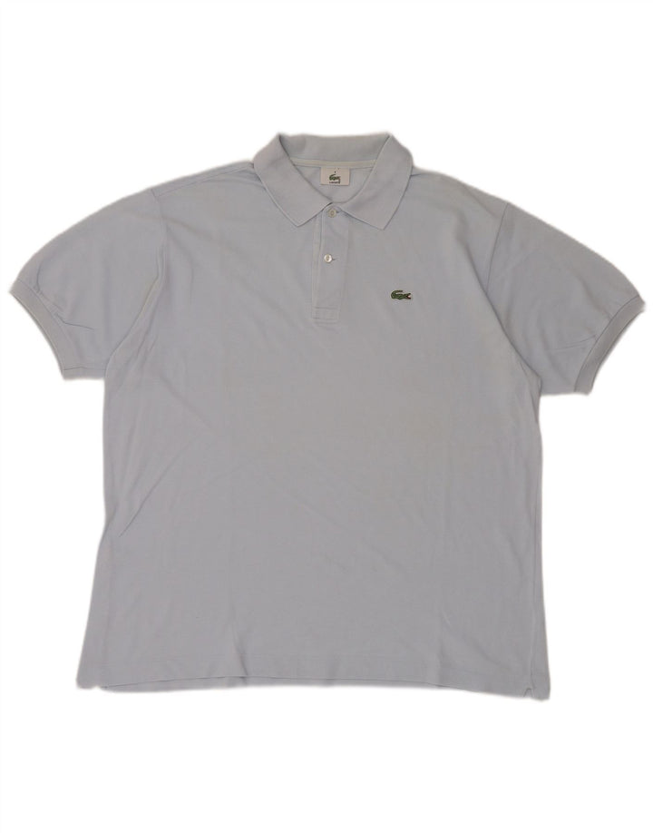 LACOSTE Mens Polo Shirt Size 6 XL Blue Cotton