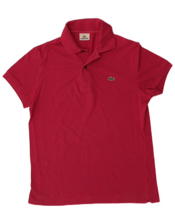 LACOSTE Herren-Poloshirt, Größe 3, klein, rosa Baumwolle