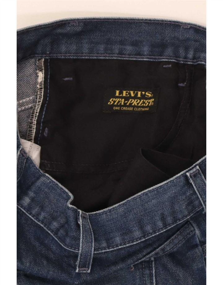 Levi's Herren Distressed Straight Jeans W33 L34 Blaue Baumwolle