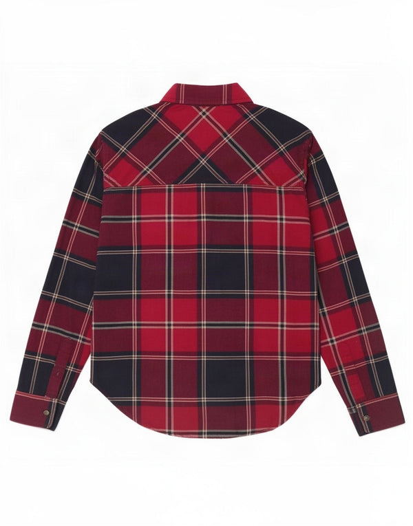 Abercrombie & Fitch Damenhemd UK 10 Small Red Plaid Cotton