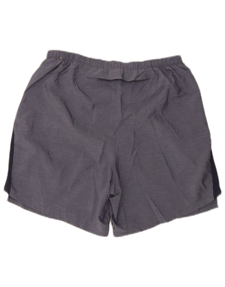 Nike Herren Dri Fit Sportshorts Mittelgraues Colourblock-Polyester