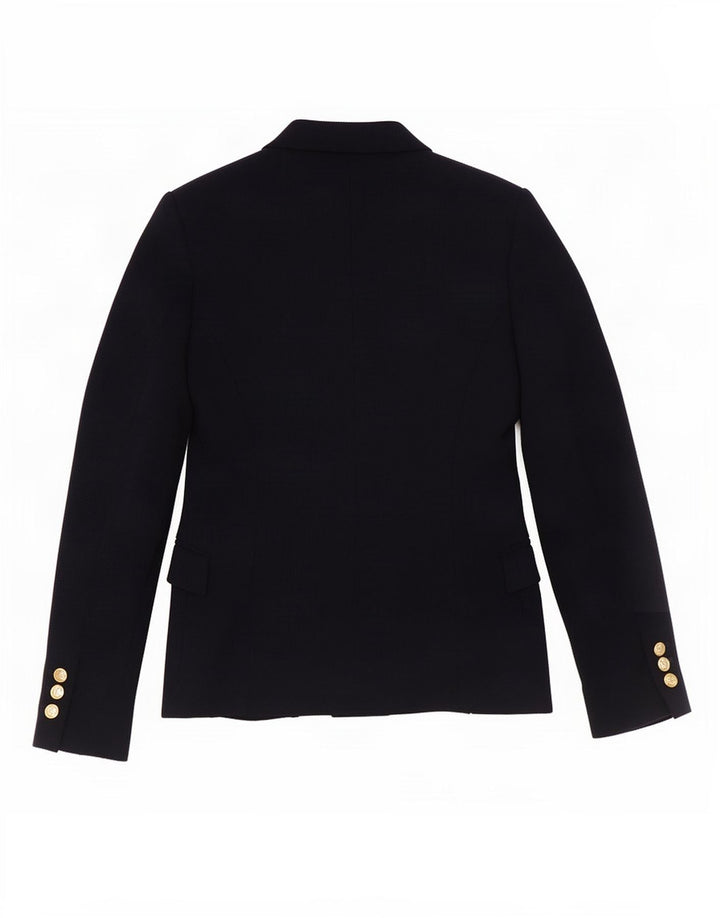 Zara Damen 1-Knopf-Blazerjacke UK 10 Small Marineblau