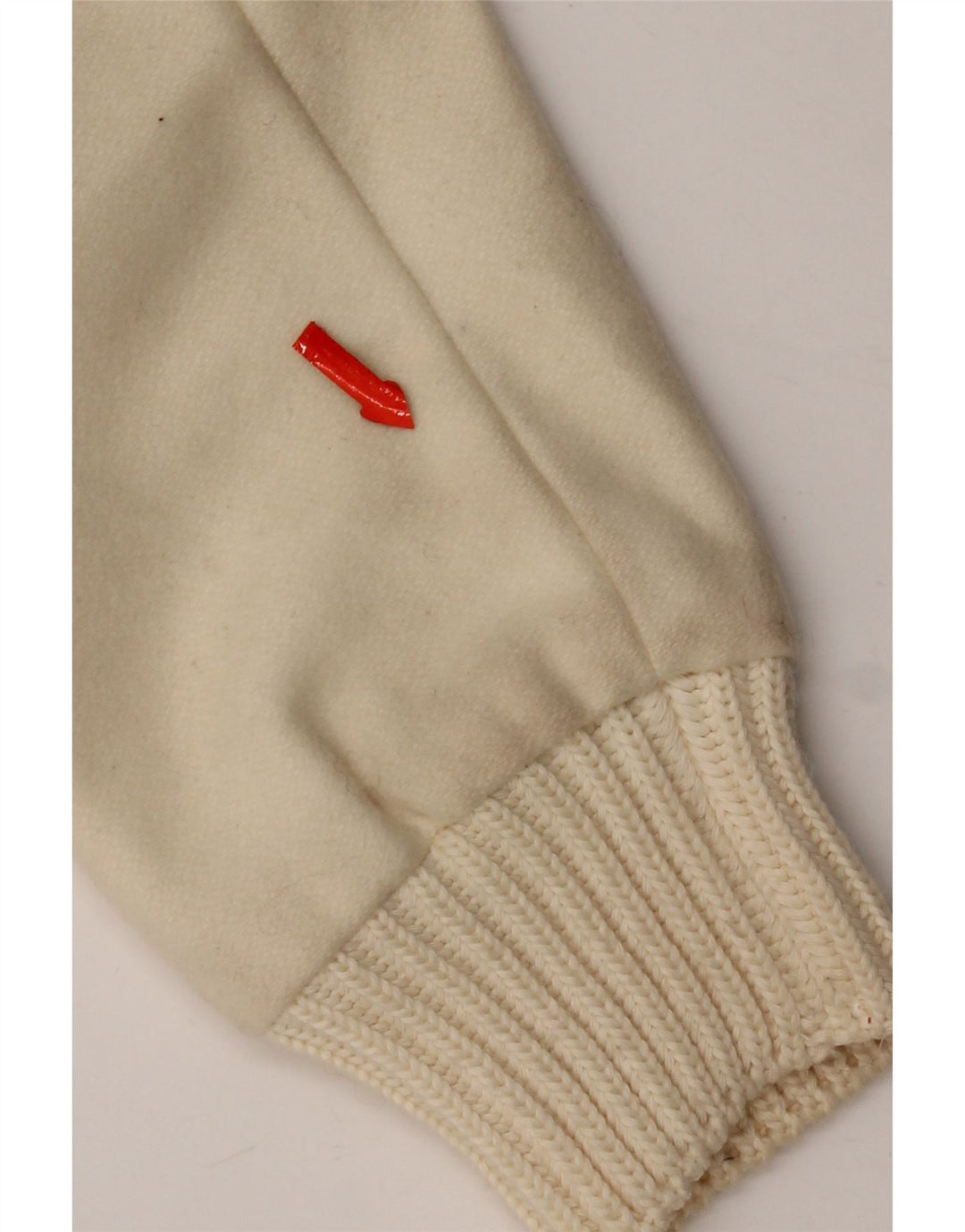 Benetton Damen Bomberjacke IT 38 XS Off White Wool