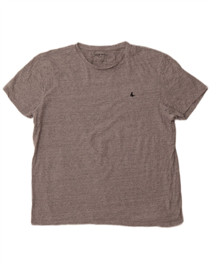 JACK WILLS Herren-T-Shirt mit klassischer Passform, Größe L, Grau