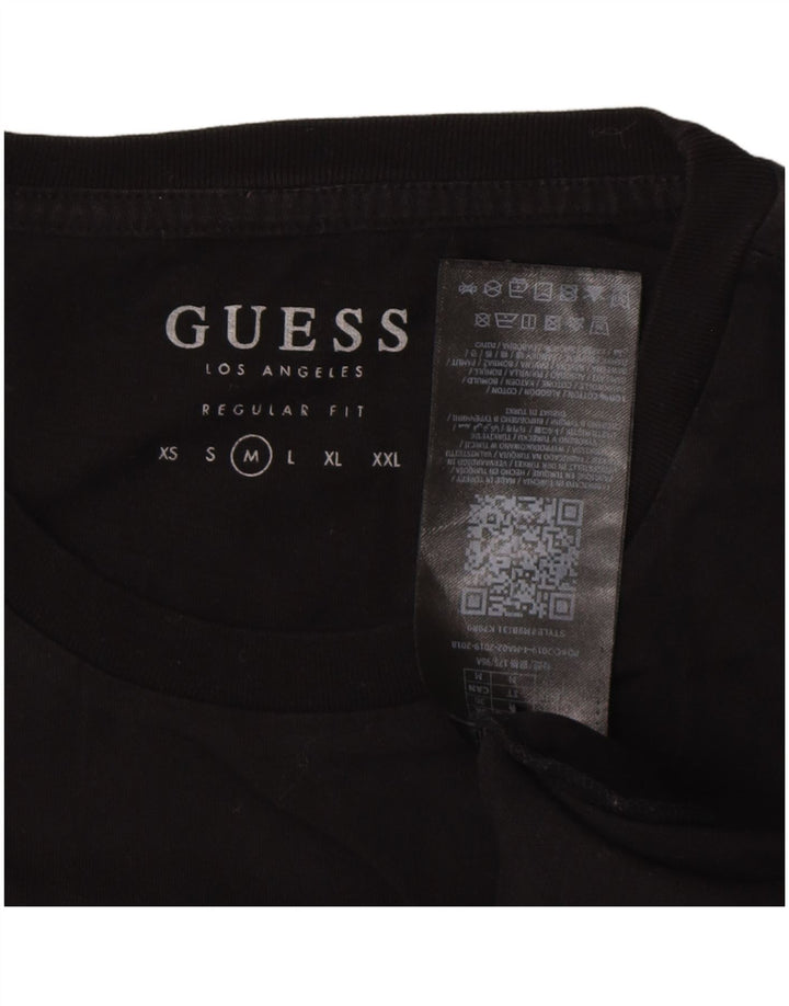 Guess Herren-T-Shirt mit Grafik, mittelschwarz, Baumwolle