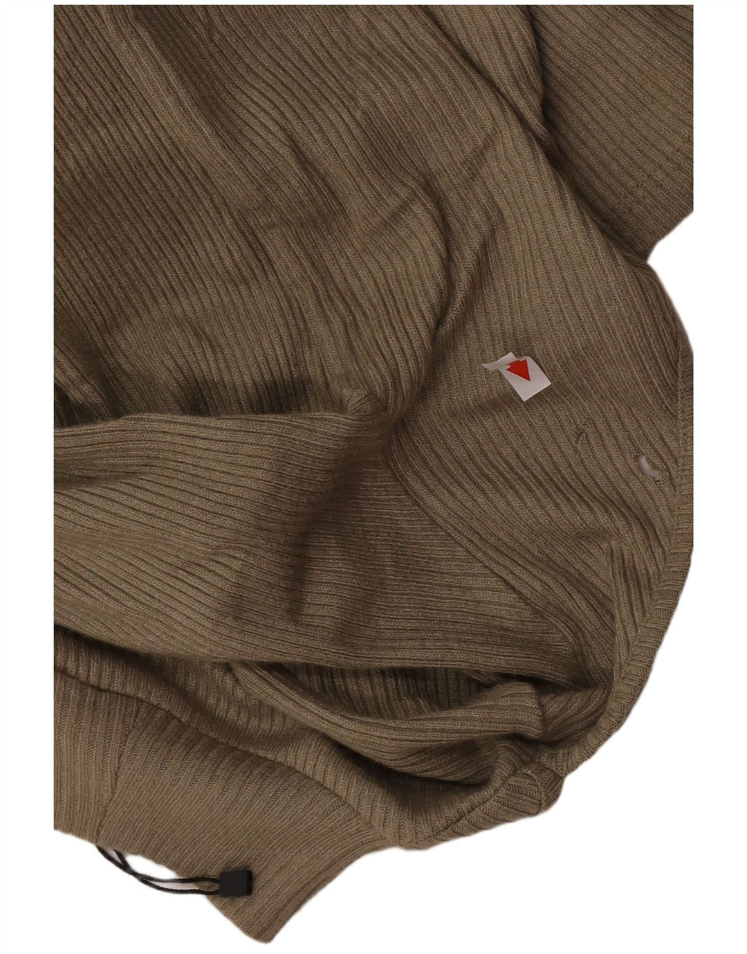 Zara Damen Langarm-Bodycon-Kleid UK 10 Small Khaki Polyester