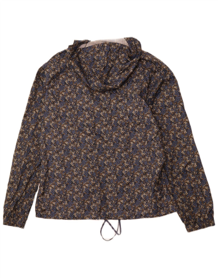 COLUMBIA Damen-Regenjacke mit Kapuze, UK 14, mittelgroß, mehrfarbig, Blumenmuster