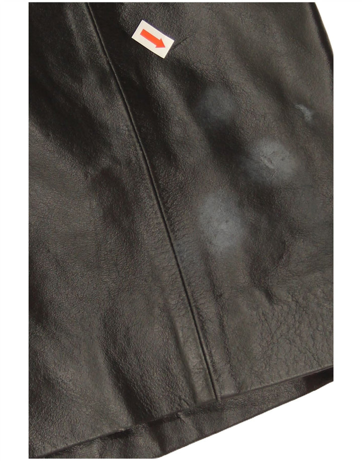 Douglas Herren Ledermantel UK 38 Mittelschwarzes Leder