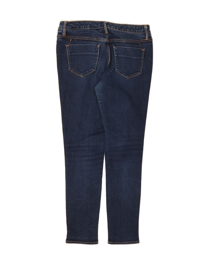 MOSSIMO Womens Mid Rise Legging Cropped Jeans US 4 Small W27 L26 Navy Blue Vintage Mossimo and Second-Hand Mossimo from Messina Hembry 