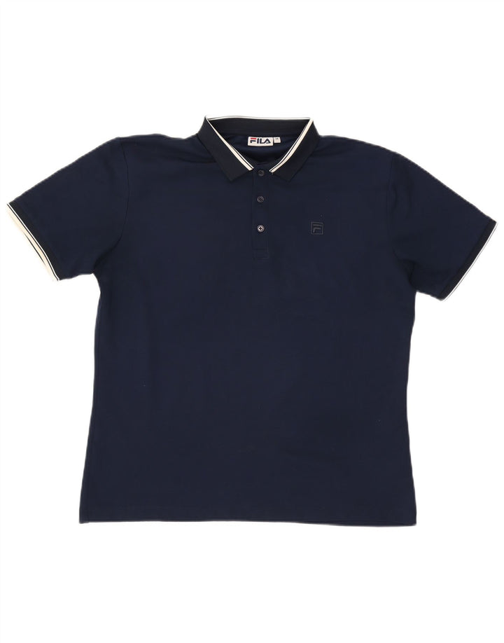 Fila Herren Poloshirt Medium Marineblau Polyester