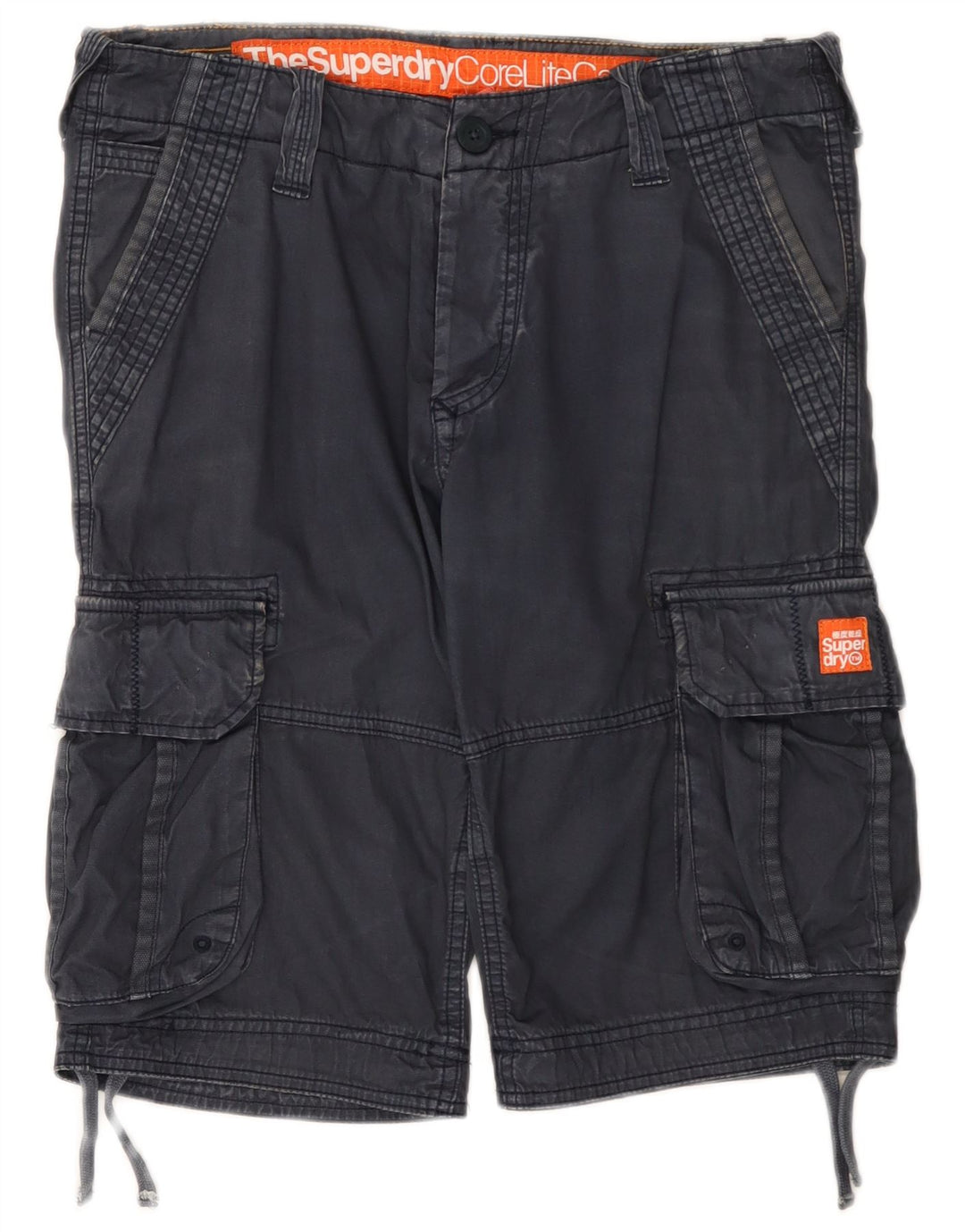 Superdry Herren Cargo-Shorts, Größe S, Größe 32, Marineblau, Baumwolle