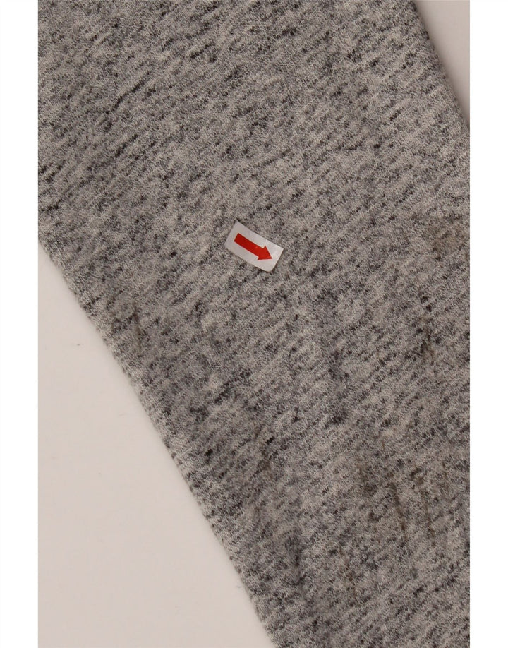 SUPERDRY Herren-Kapuzenpullover mit Grafik, lockerer Passform und Reißverschluss, XS, grau gefleckte Baumwolle