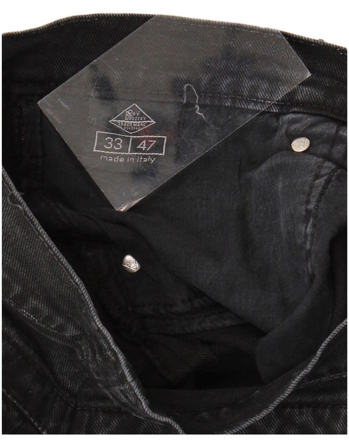 ROY ROGERS Damen Tapered Jeans W33 L27 Schwarz