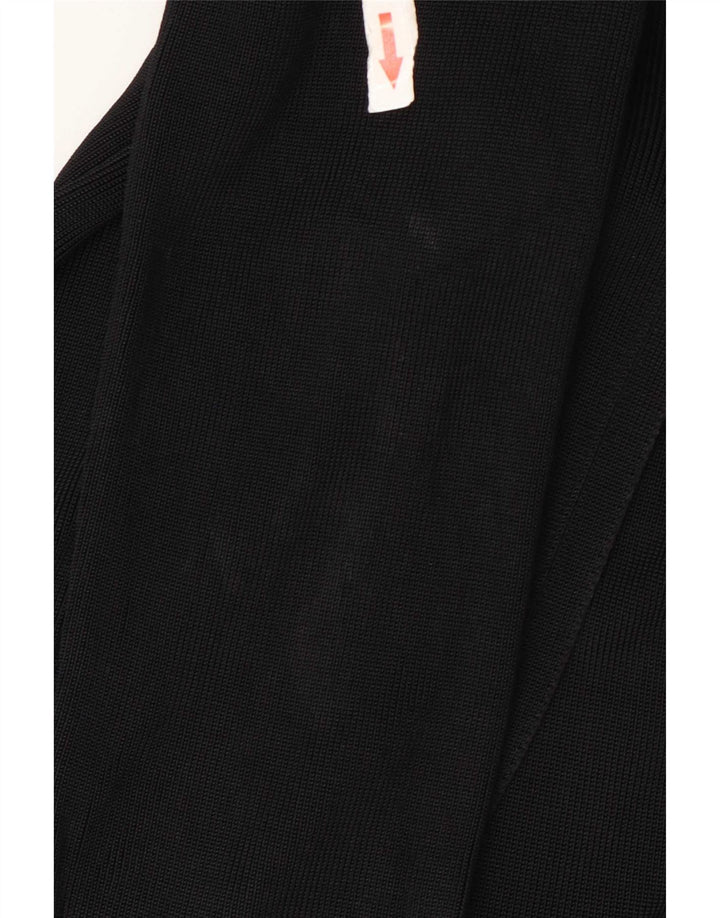 Marks & Spencer Damen Durchsichtiger Cardigan-Pullover UK 12 Medium Schwarz