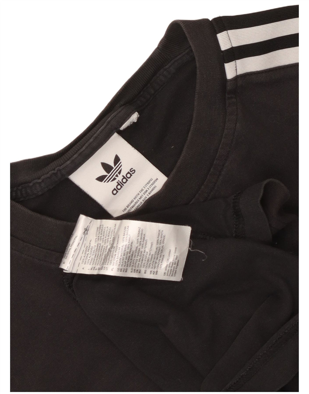 Adidas Herren T-Shirt Top Medium Schwarz Baumwolle