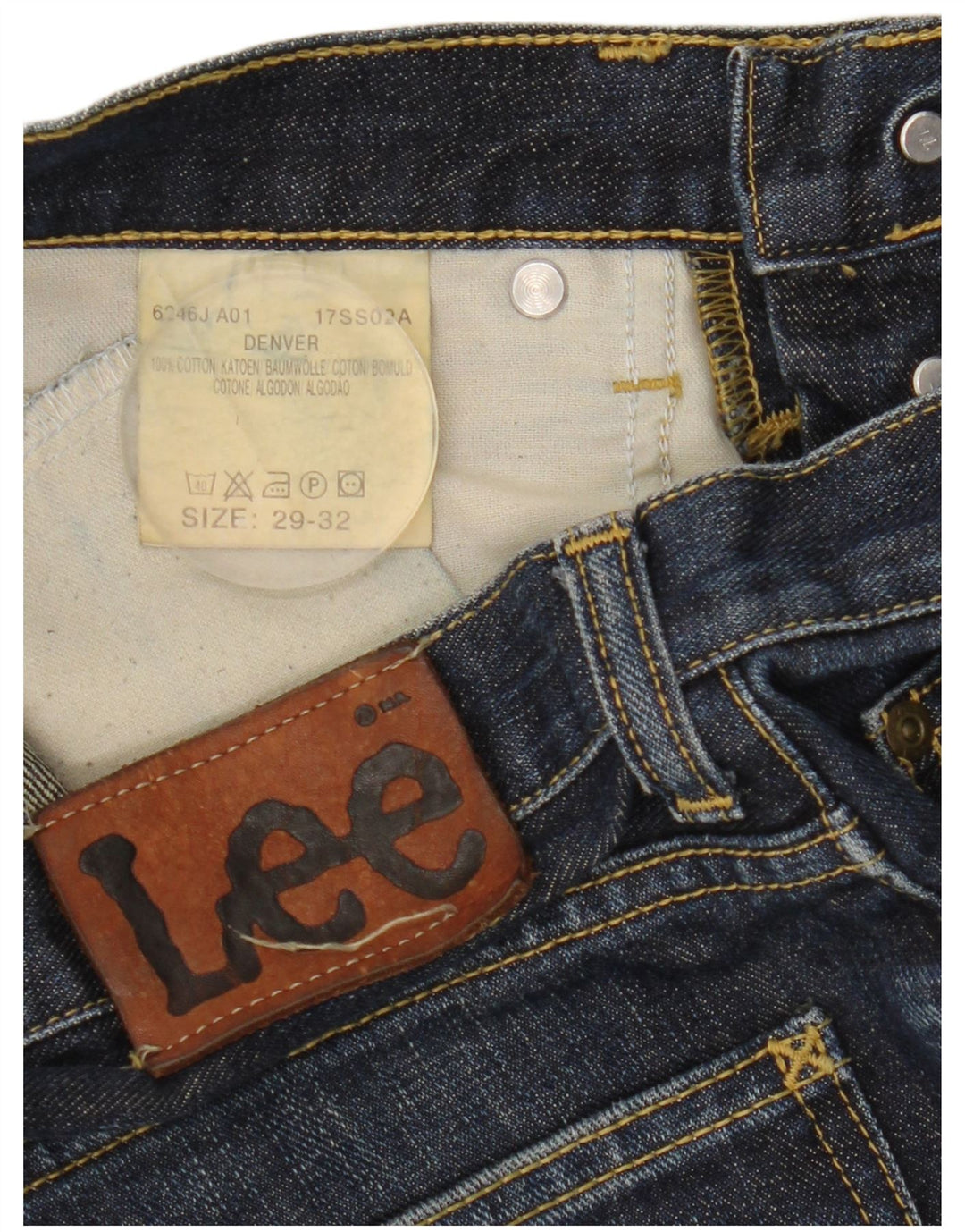 Lee Herren Denver Bootcut Jeans W29 L32 Blaue Baumwolle