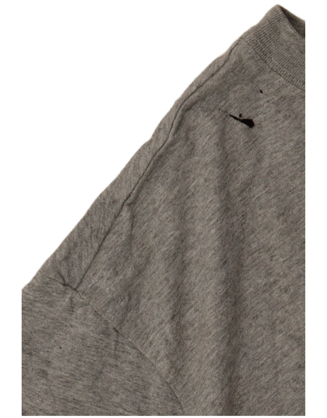 NIKE Herren-T-Shirt-Oberteil aus mittelgrauer Baumwolle