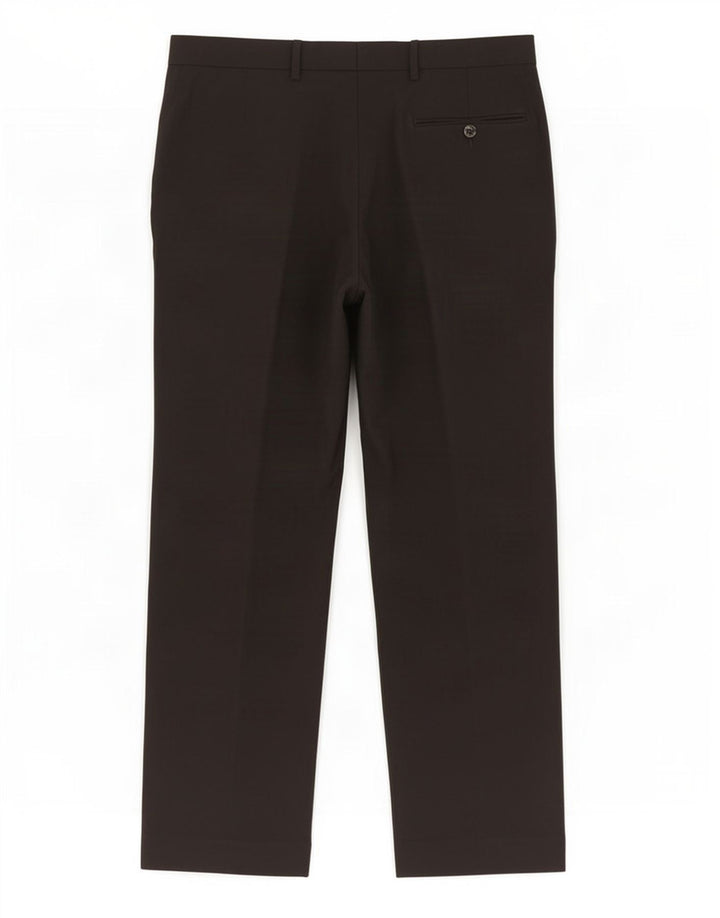 Marks & Spencer Herren-Anzughose, gerade, normal, W36, L31, Schwarz, Polyester