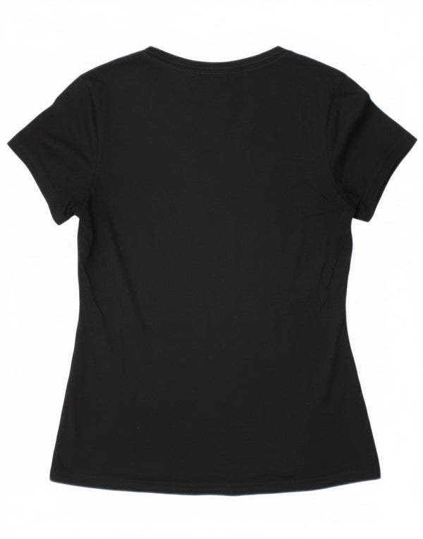 Nike Damen Cats Volleyball Graphic T-Shirt Top UK 12 Medium Schwarz