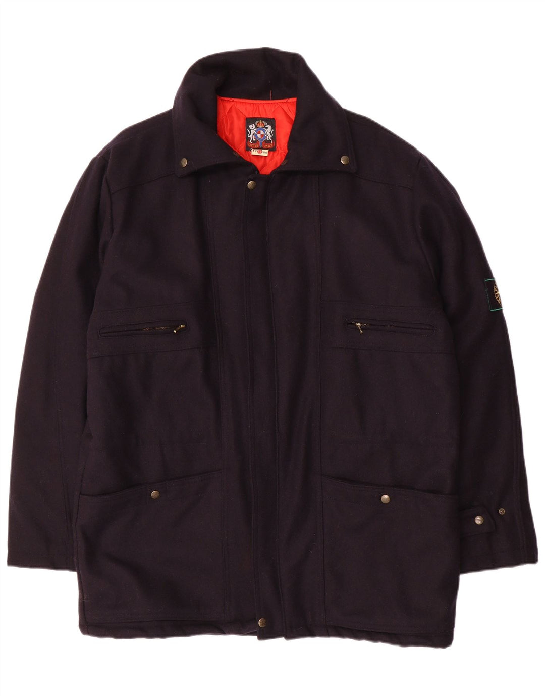 VINTAGE Herren Windjacke IT 56 3XL Marineblau