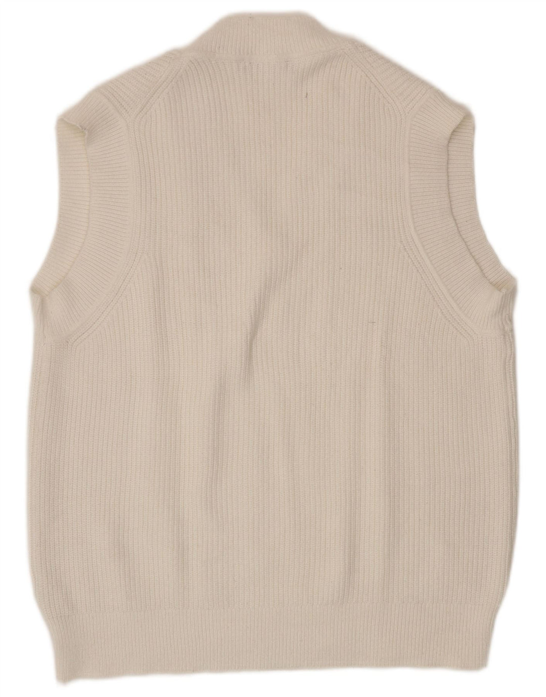Zara Damen Weste Tank Top UK 16 Large Weiße Viskose