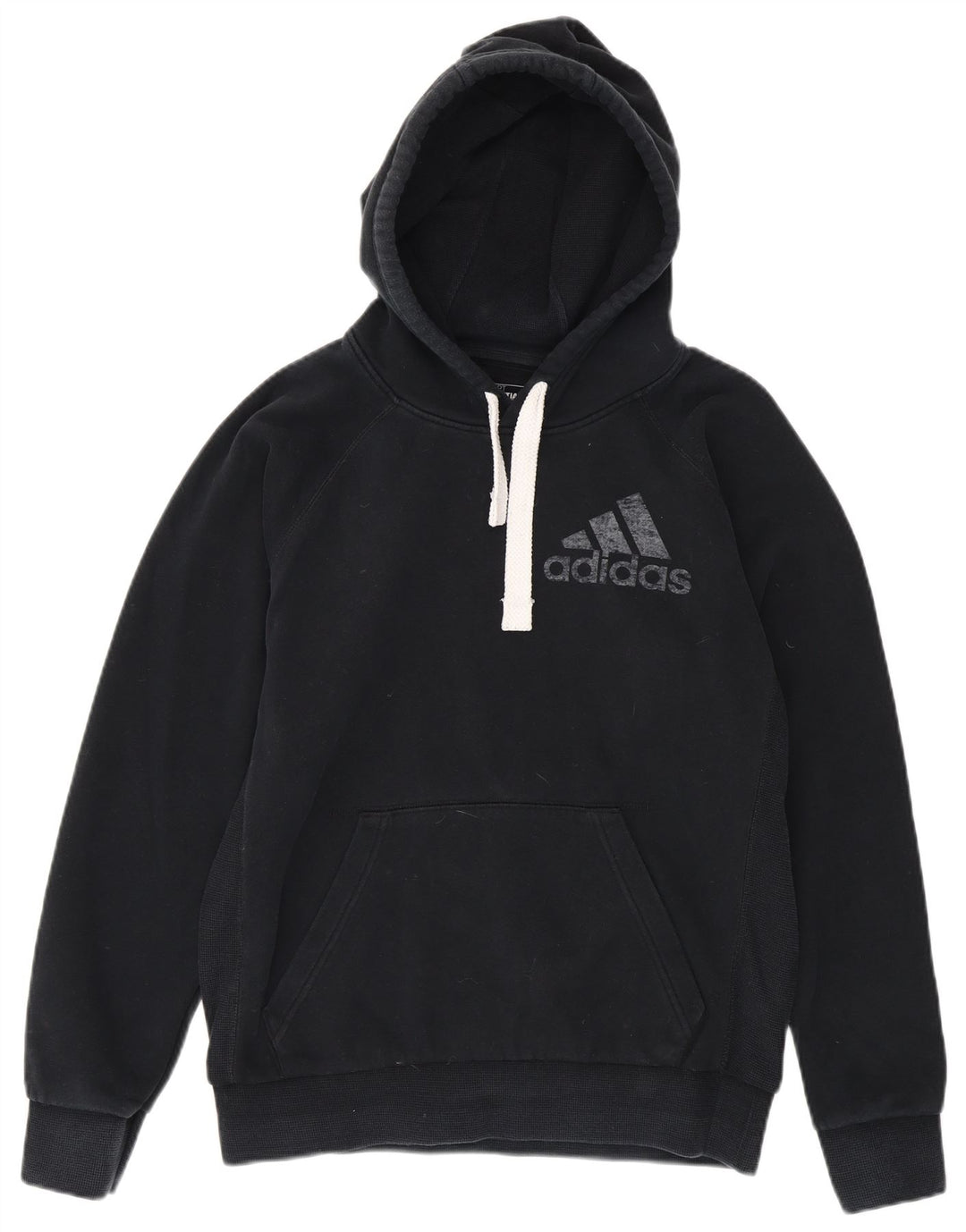 Adidas Herren Graphic Hoodie Pullover Mittelschwarze Baumwolle