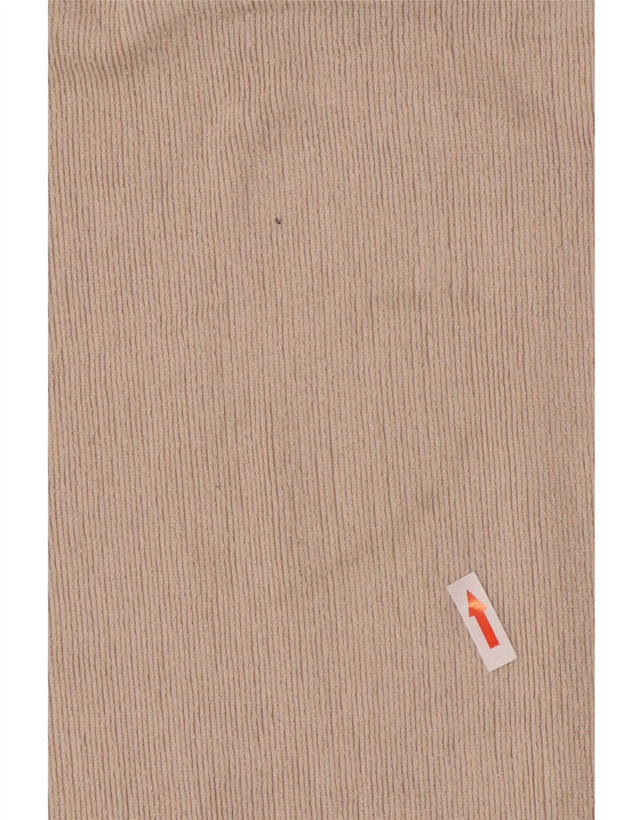 Zara Damen-Pullover mit Rollkragen, übergroß, UK 14, mittelbeigefarbenes Polyester