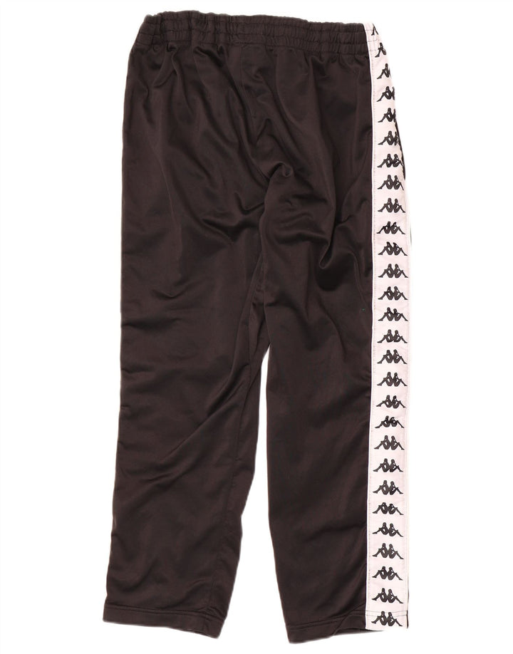 Kappa Herren-Trainingshose mit Grafik, Mittelschwarz, Farbblock-Polyester