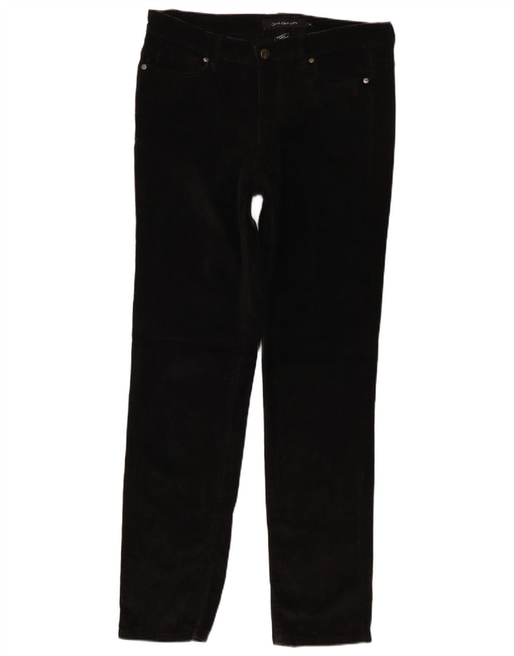 Calvin Klein Damen Slim Cordhose US 10 Medium W32 L30 Schwarz