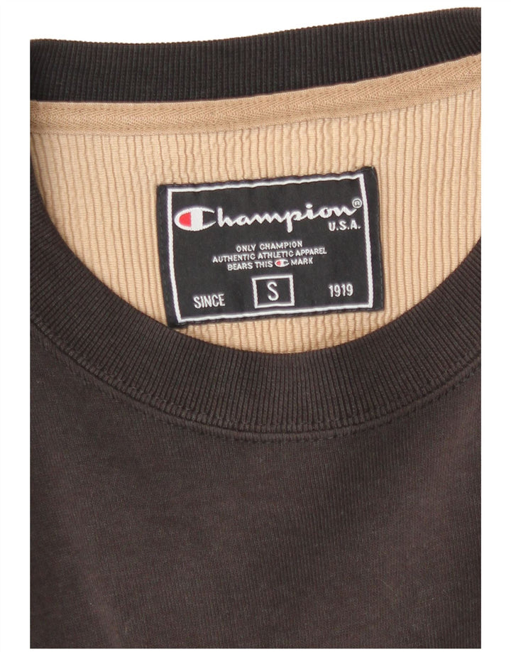 Champion Herren-Sweatshirt mit Grafik, Größe S, Braun