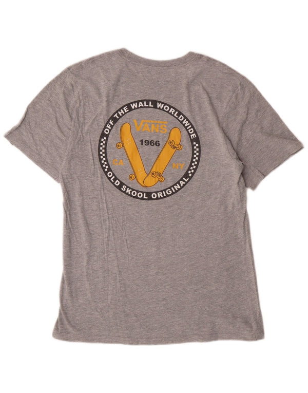 Vans Jungen-T-Shirt mit klassischer Passform, Grafik, 12–13 Jahre, Größe L, Grau, Baumwolle
