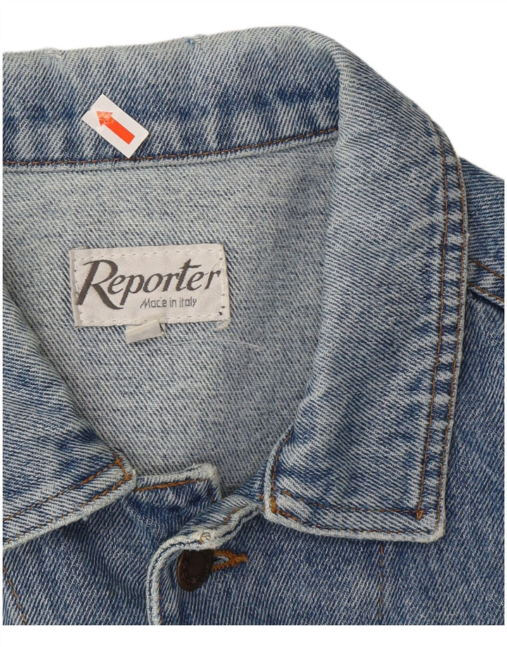 REPORTER Herren Jeansjacke UK 38 Mittelblau