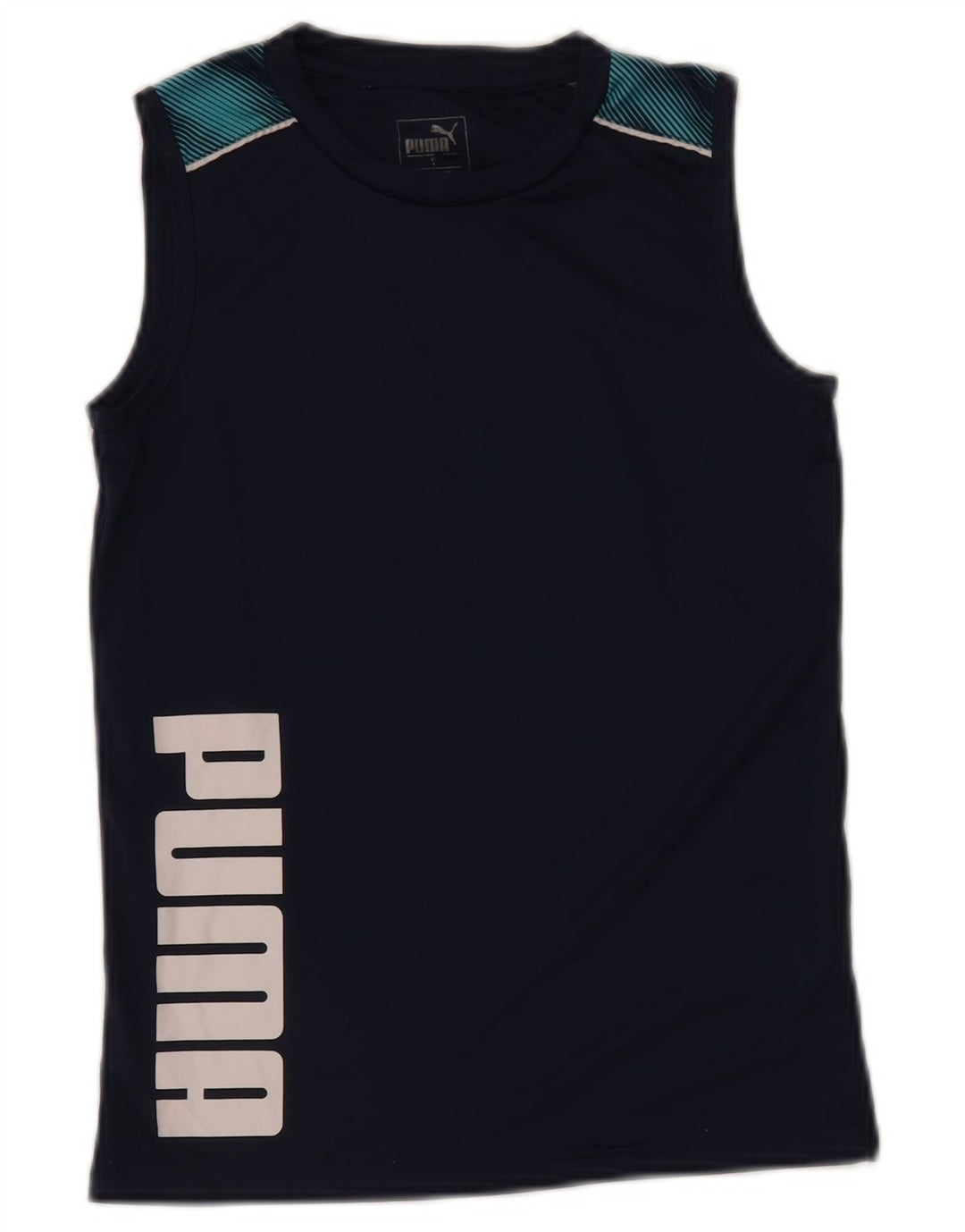 PUMA Jungen Graphic Vest Top 7-8 Jahre Marineblaues Polyester