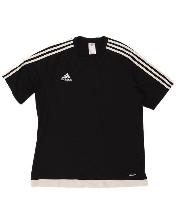 Adidas Herren T-Shirt Top Large Schwarz Polyester