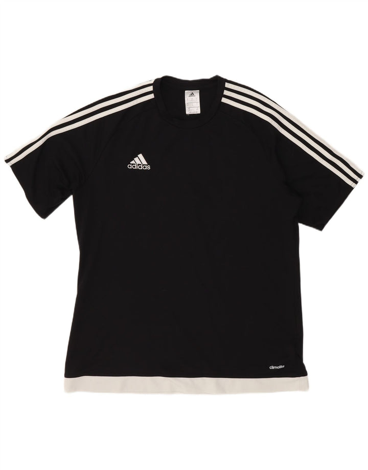 Adidas Herren T-Shirt Top Large Schwarz Polyester