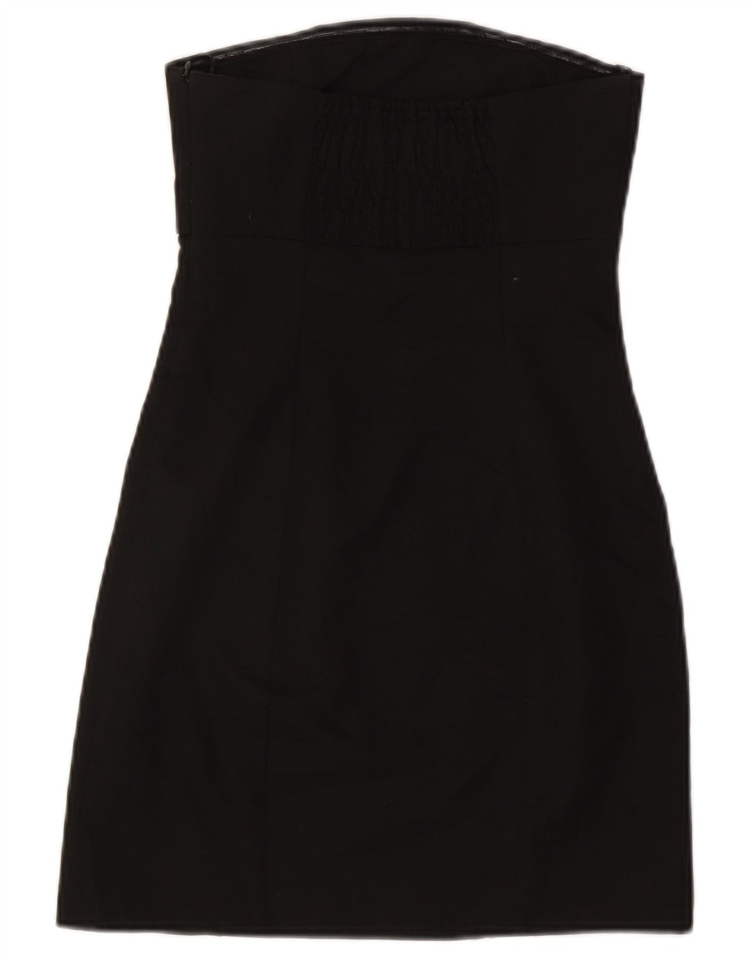 Zara Damen Trägerloses Kleid UK 4 XS Schwarz Polyester