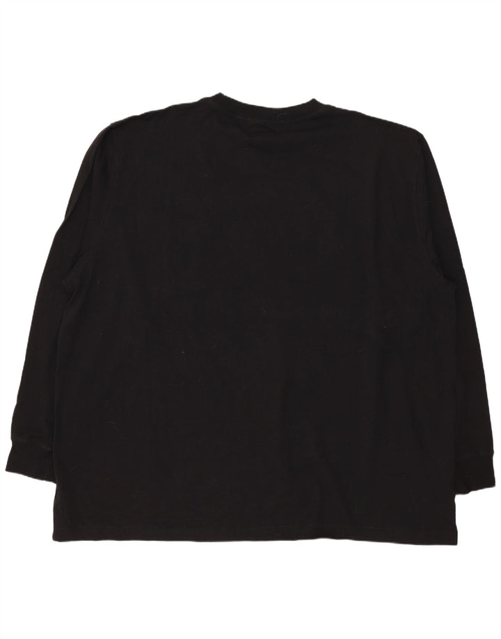 Dickies Herren-Top, langärmelig, 2XL, schwarze Baumwolle