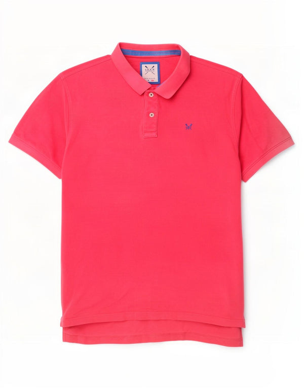 Crew Clothing Herren Poloshirt 2XL Rosa Baumwolle