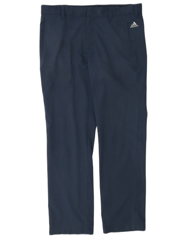 Adidas Herren Regular Fit Chino Hose W34 L32 Marineblau Polyester Sport
