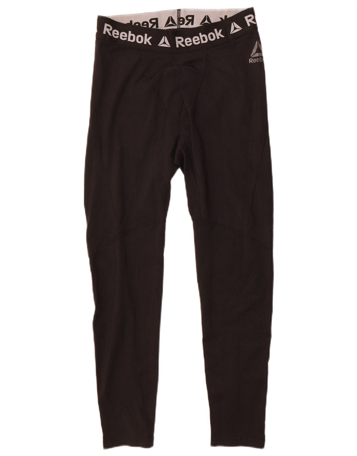 Reebok Herren Graphic Leggings Mittelschwarzes Polyester