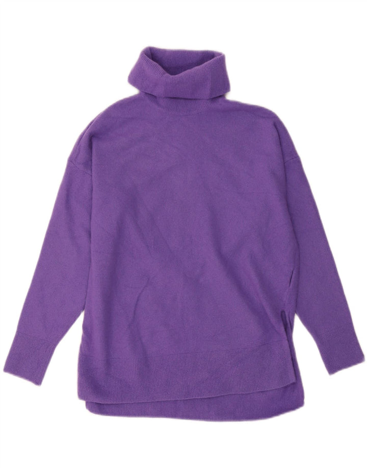 Benetton Damen-Pullover mit Rollkragen, Gr. 12, Mittelviolett