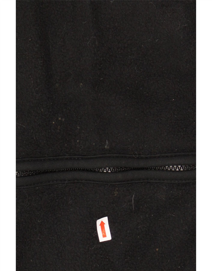 EDDIE BAUER Herren-Fleeceweste mit lockerer Passform, UK 44, 2XL, schwarzes Polyester