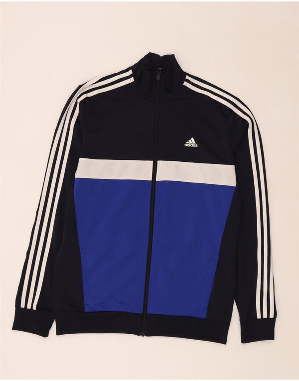ADIDAS Jungen Aeroready Trainingsanzug Top Jacke 15-16 Jahre Marineblau