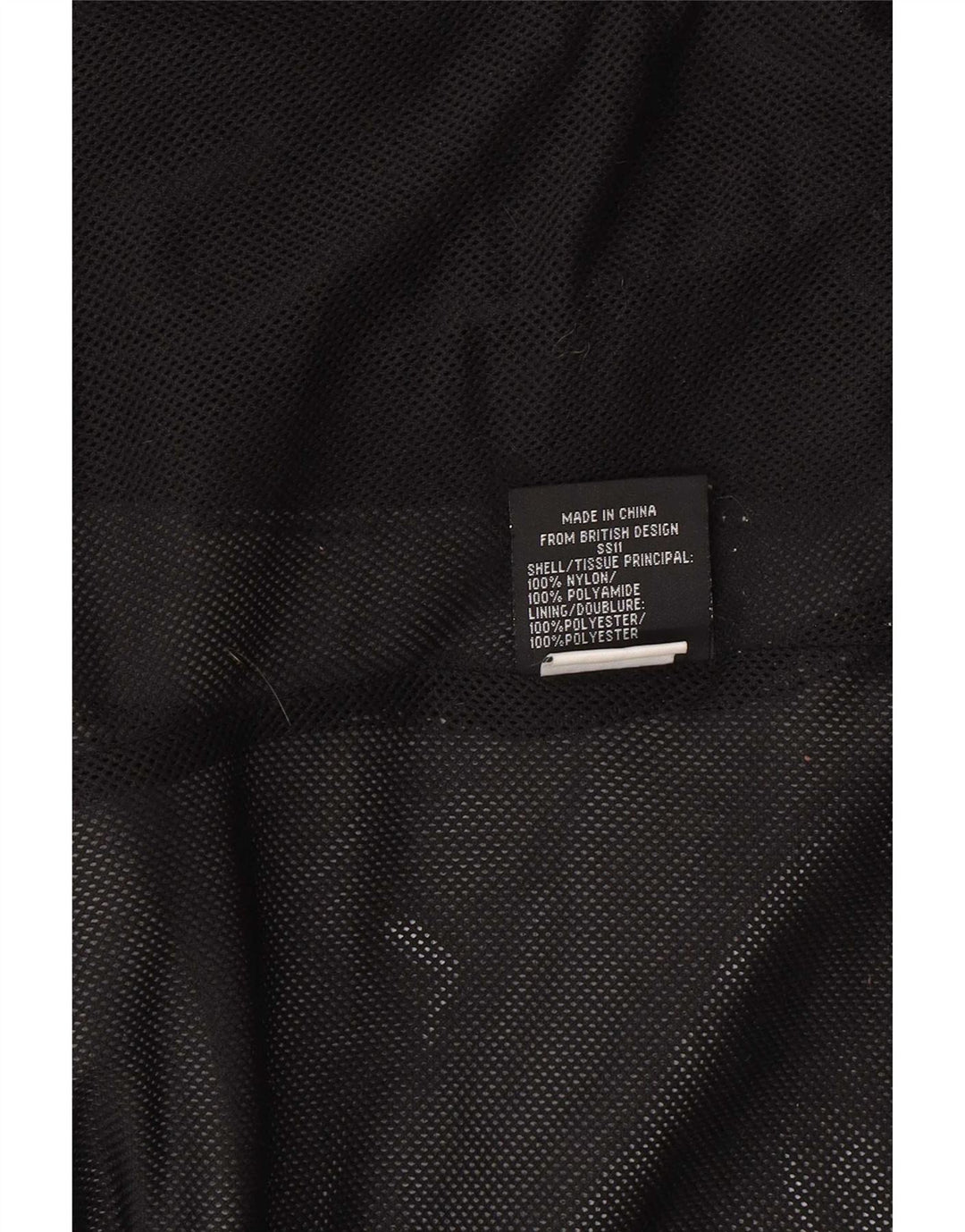 Superdry Damen-Windbreaker-Jacke mit normaler Passform, Größe 46, Größe L, aus schwarzem Nylon