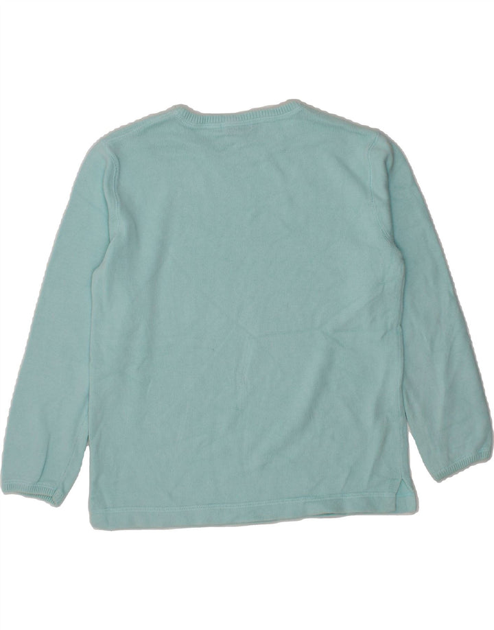EDDIE BAUER Womens Crew Neck Jumper Sweater UK 10 Small Turquoise Vintage Eddie Bauer and Second-Hand Eddie Bauer from Messina Hembry 