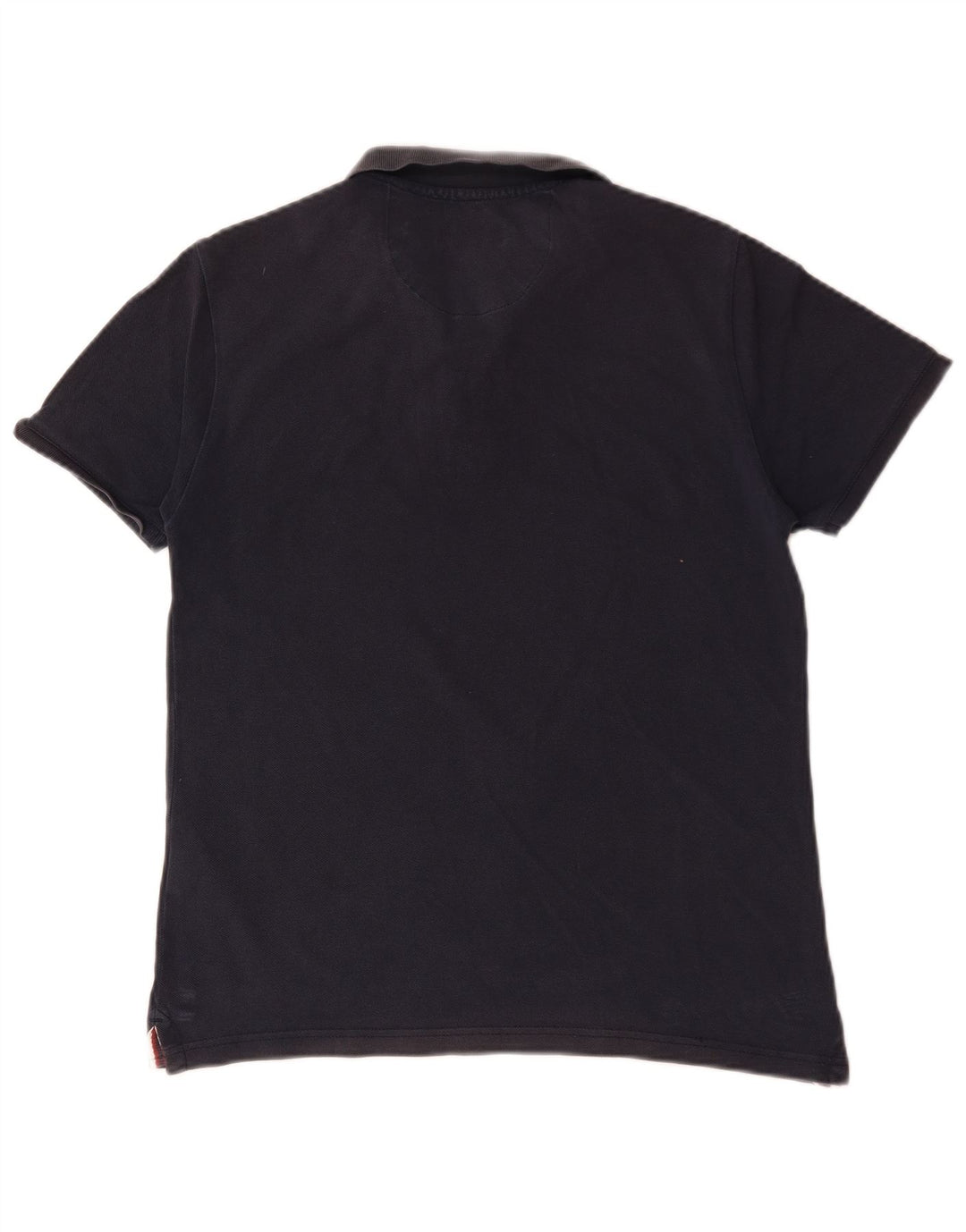 U.S. Polo Assn. Herren-Poloshirt aus mittelblauer Baumwolle in Marineblau